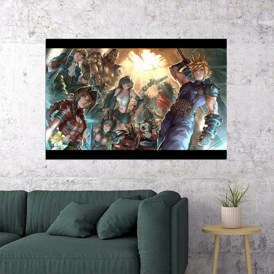 Final Fantasy Poster Video Game Series Wall Art Epic Rpg Print - xonomax