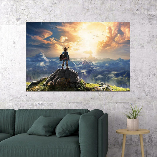 The Legend Of Zelda Breath Of The Wild Nintendo Video Game Poster - xonomax