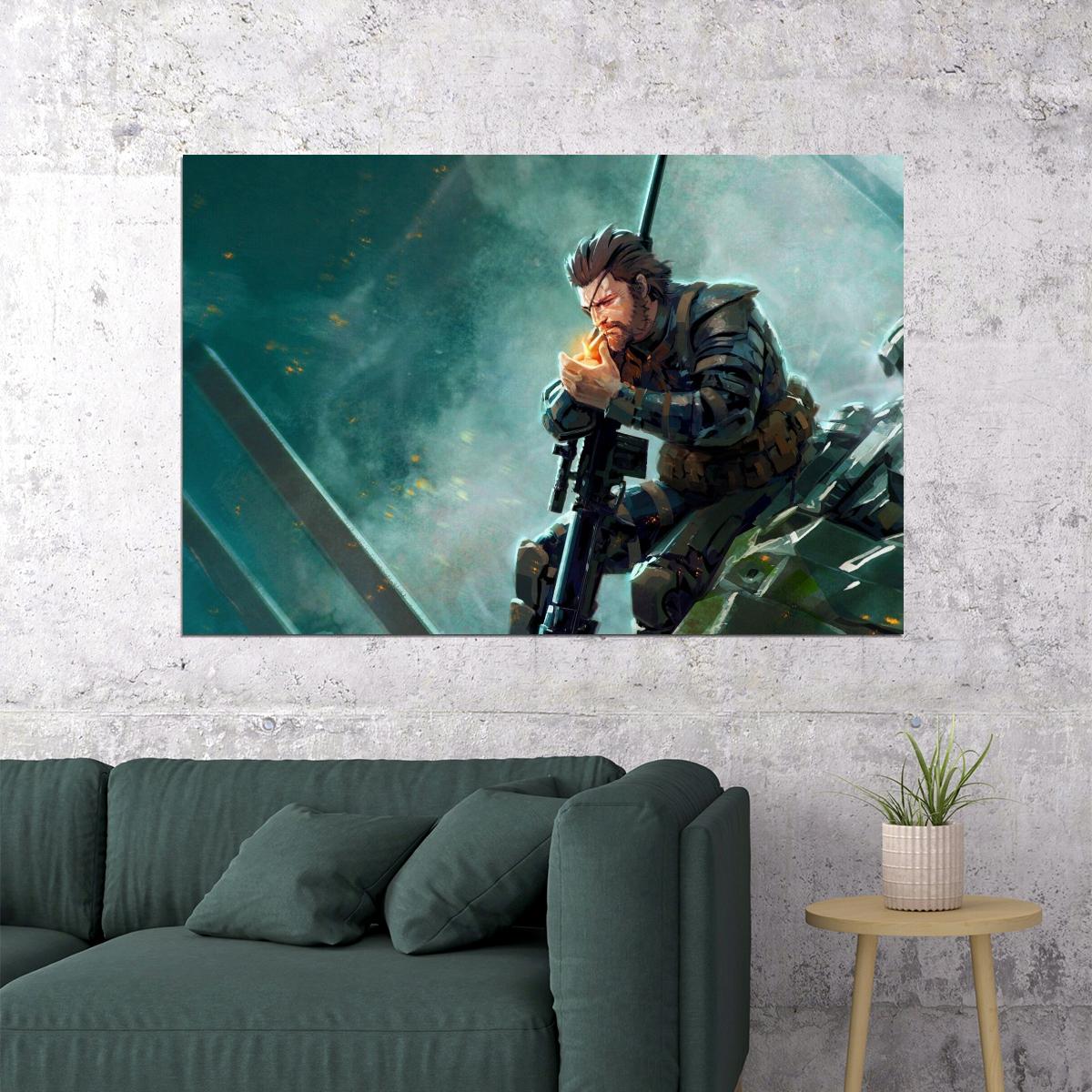 Metal Gear Solid Video Game Poster Gamer Wall Art