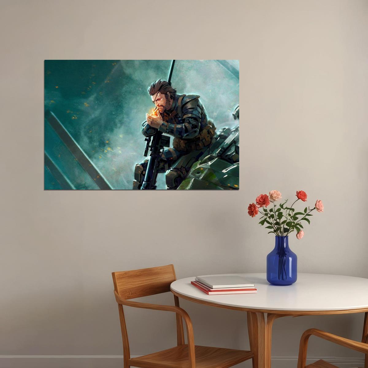Metal Gear Solid Video Game Poster Gamer Wall Art