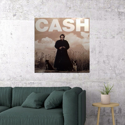 Johnny Cash Music Poster Country Legend Wall Art - xonomax