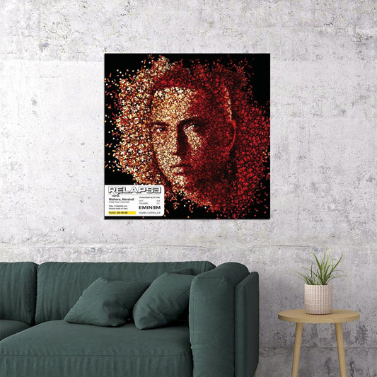 Eminem Relapse Album Cover Art Hip-hop Music Poster Rap Artist Print - xonomax
