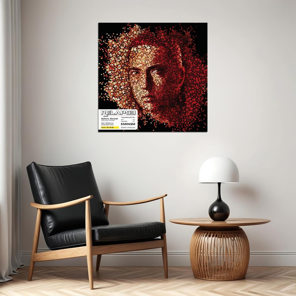 Eminem Relapse Album Cover Art Hip-hop Music Poster Rap Artist Print - xonomax