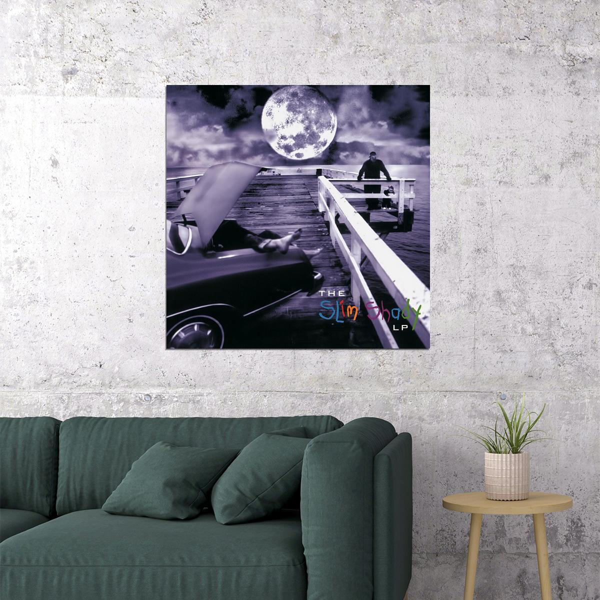 Eminem Slim Shady Album Cover Art Hip-hop Music Poster Rap Artist Print - xonomax