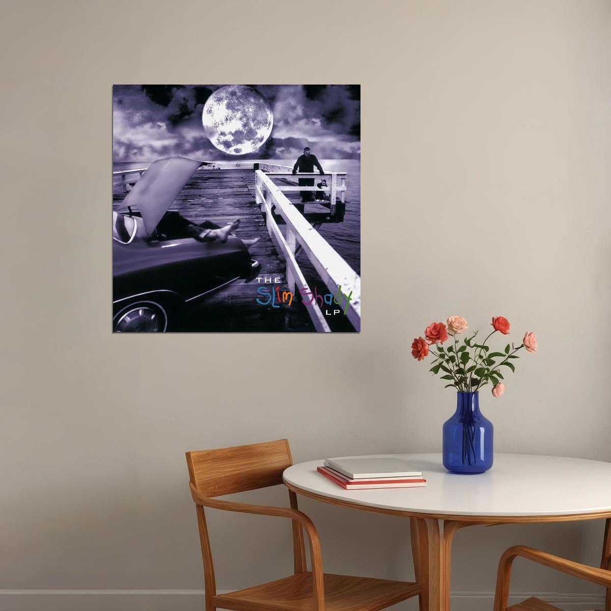 Eminem Slim Shady Album Cover Art Hip-hop Music Poster Rap Artist Print - xonomax