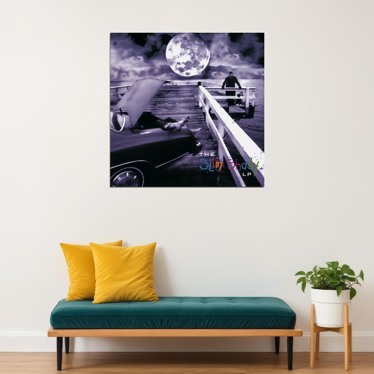 Eminem Slim Shady Album Cover Art Hip-hop Music Poster Rap Artist Print - xonomax