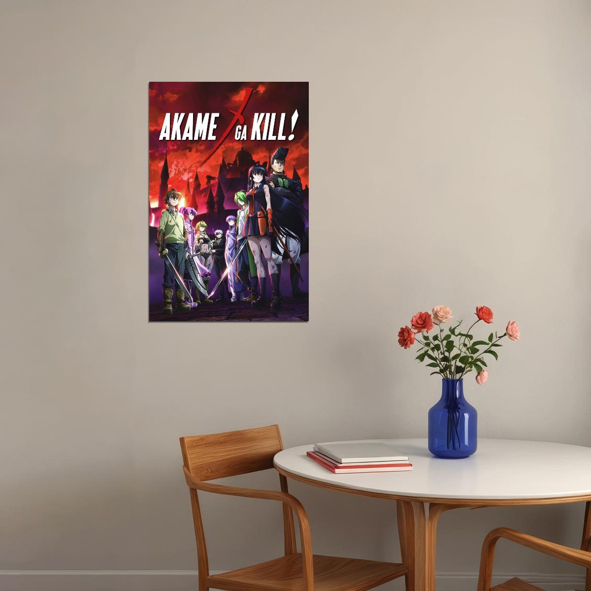 Akame Ga Kill! Anime Poster Japanese Animation Wall Art Manga Series Print - xonomax