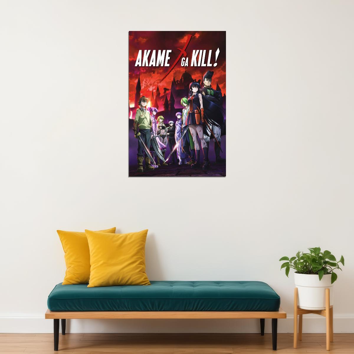 Akame Ga Kill! Anime Poster Japanese Animation Wall Art Manga Series Print - xonomax