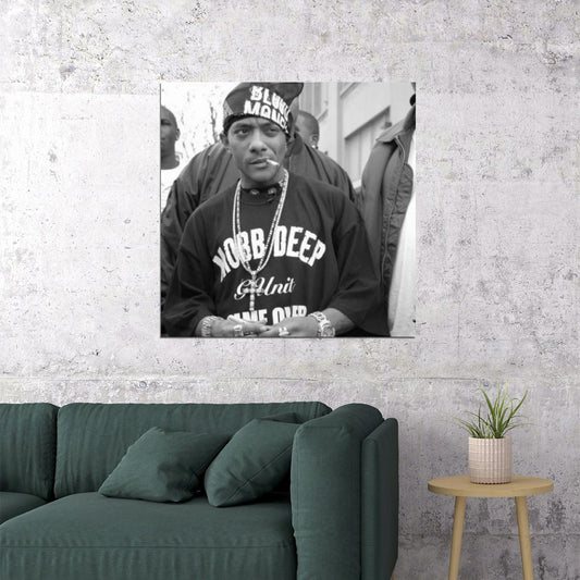 Mobb Deep Prodigy Music Poster Hip-hop Rap Band Wall Print - xonomax