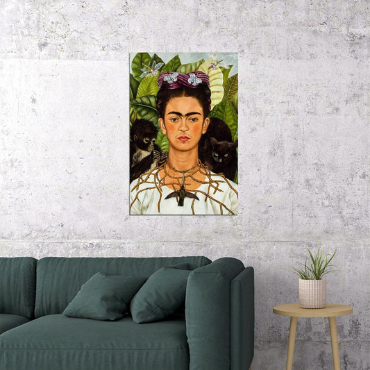 Frida Kahlo Art Poster Iconic Painter Wall Art Inspirational Artist Print - xonomax
