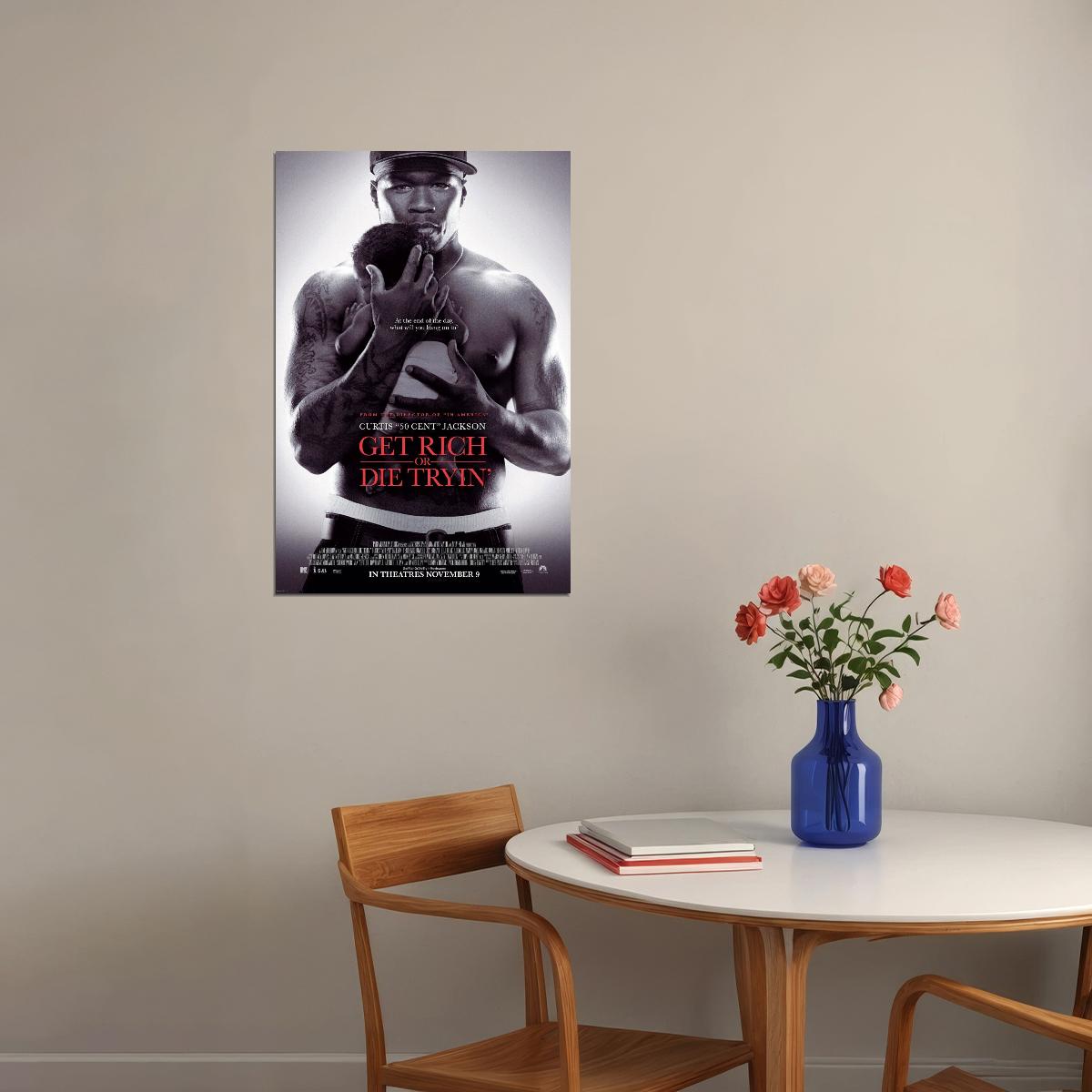 50 Cent Get Rich Or Die Tryin' Hip-hop Music Poster Rap Artist Music Print - xonomax