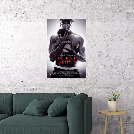 50 Cent Get Rich Or Die Tryin' Hip-hop Music Poster Rap Artist Music Print - xonomax