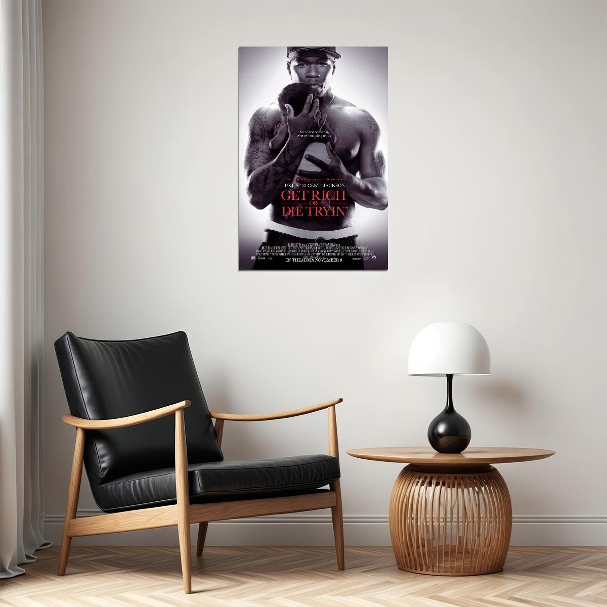 50 Cent Get Rich Or Die Tryin' Hip-hop Music Poster Rap Artist Music Print - xonomax