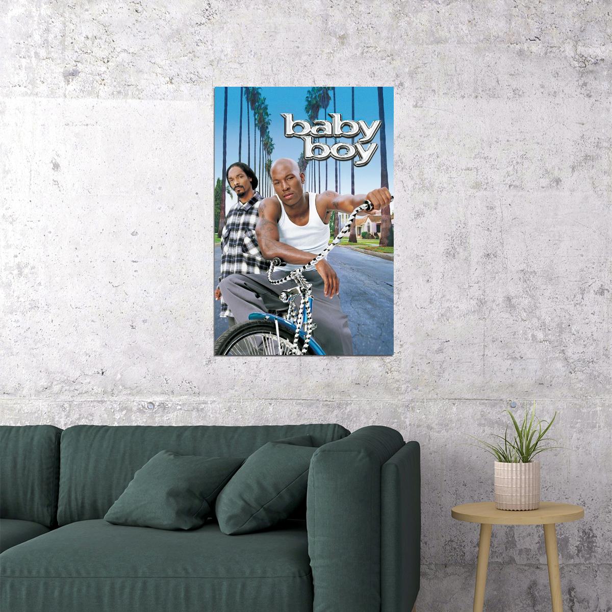 Tyrese Gibson Snoop Dogg Baby Boy Movie Poster Iconic Hip Hop Drama Film Print