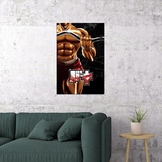 Baki The Grappler Anime Poster Japanese Animation Wall Art Martial Arts Manga Print - xonomax