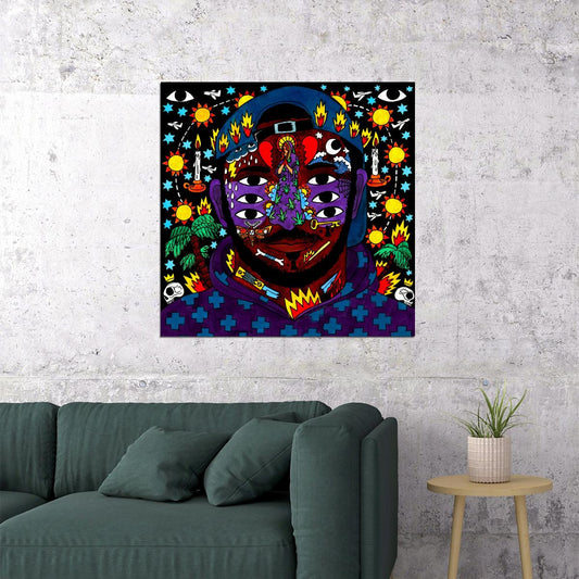 Kaytranada Music Poster Album Cover Art Wall Print - xonomax