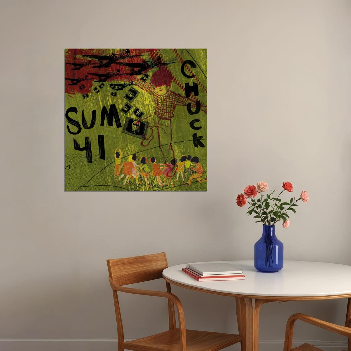 Sum 41 Chuck Album Cover Art Music Poster Iconic Punk Rock Band Print - xonomax