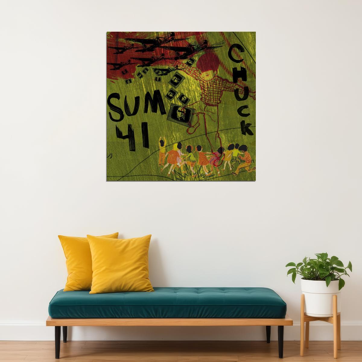 Sum 41 Chuck Album Cover Art Music Poster Iconic Punk Rock Band Print - xonomax