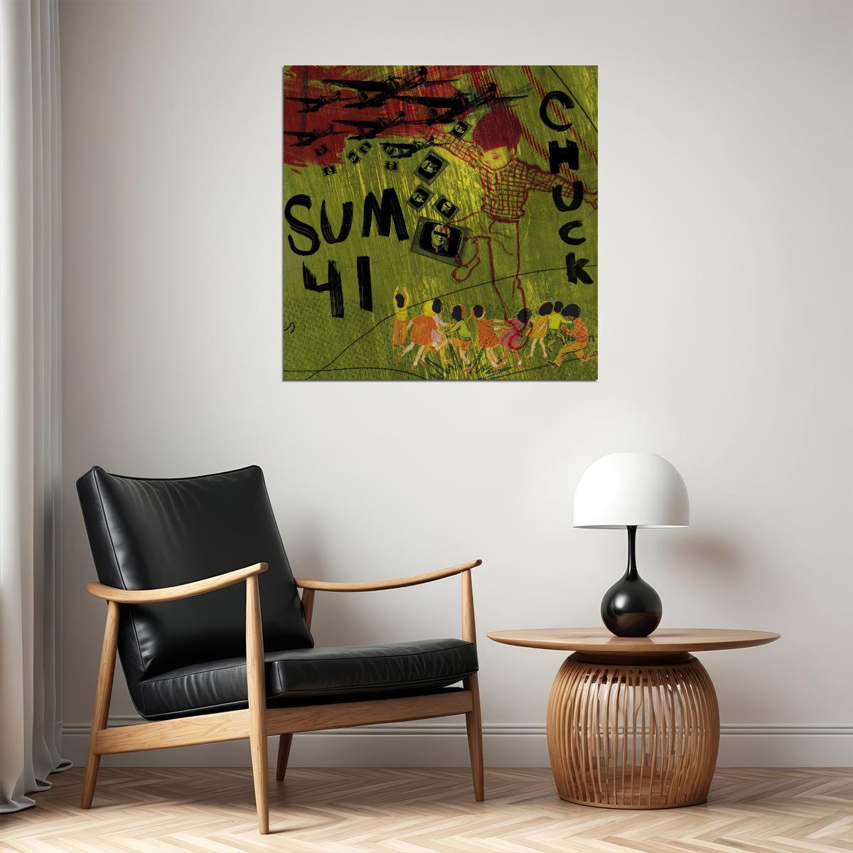 Sum 41 Chuck Album Cover Art Music Poster Iconic Punk Rock Band Print - xonomax