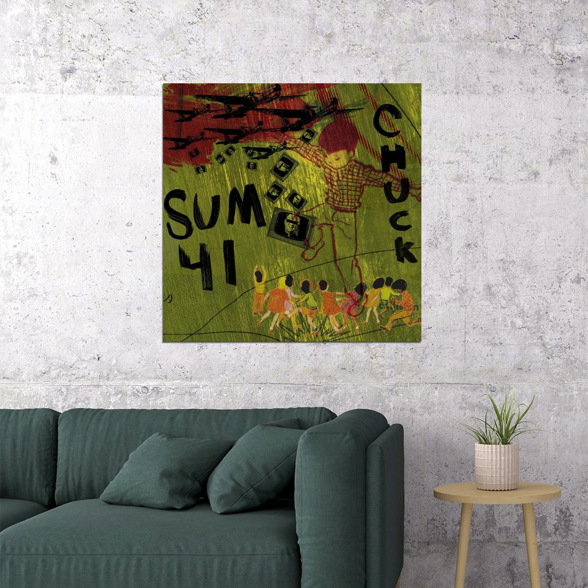 Sum 41 Chuck Album Cover Art Music Poster Iconic Punk Rock Band Print - xonomax
