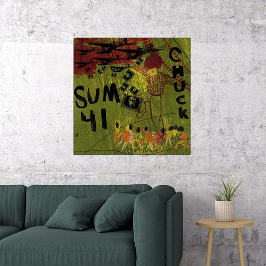 Sum 41 Chuck Album Cover Art Music Poster Iconic Punk Rock Band Print - xonomax