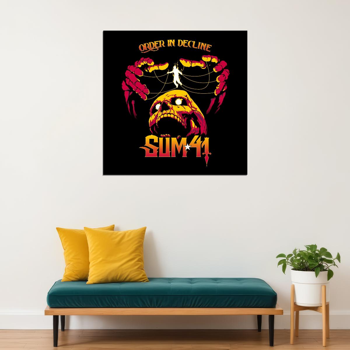 Sum 41 All Killer No Filler Album Cover Art Music Poster Iconic Punk Rock Band Print - xonomax