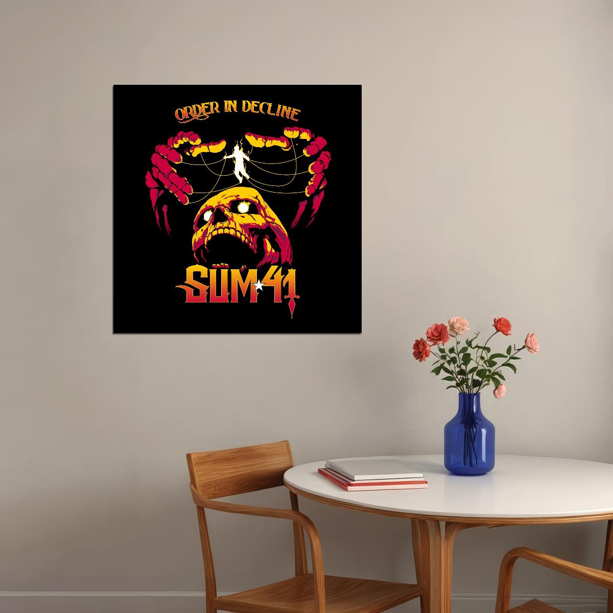 Sum 41 All Killer No Filler Album Cover Art Music Poster Iconic Punk Rock Band Print - xonomax