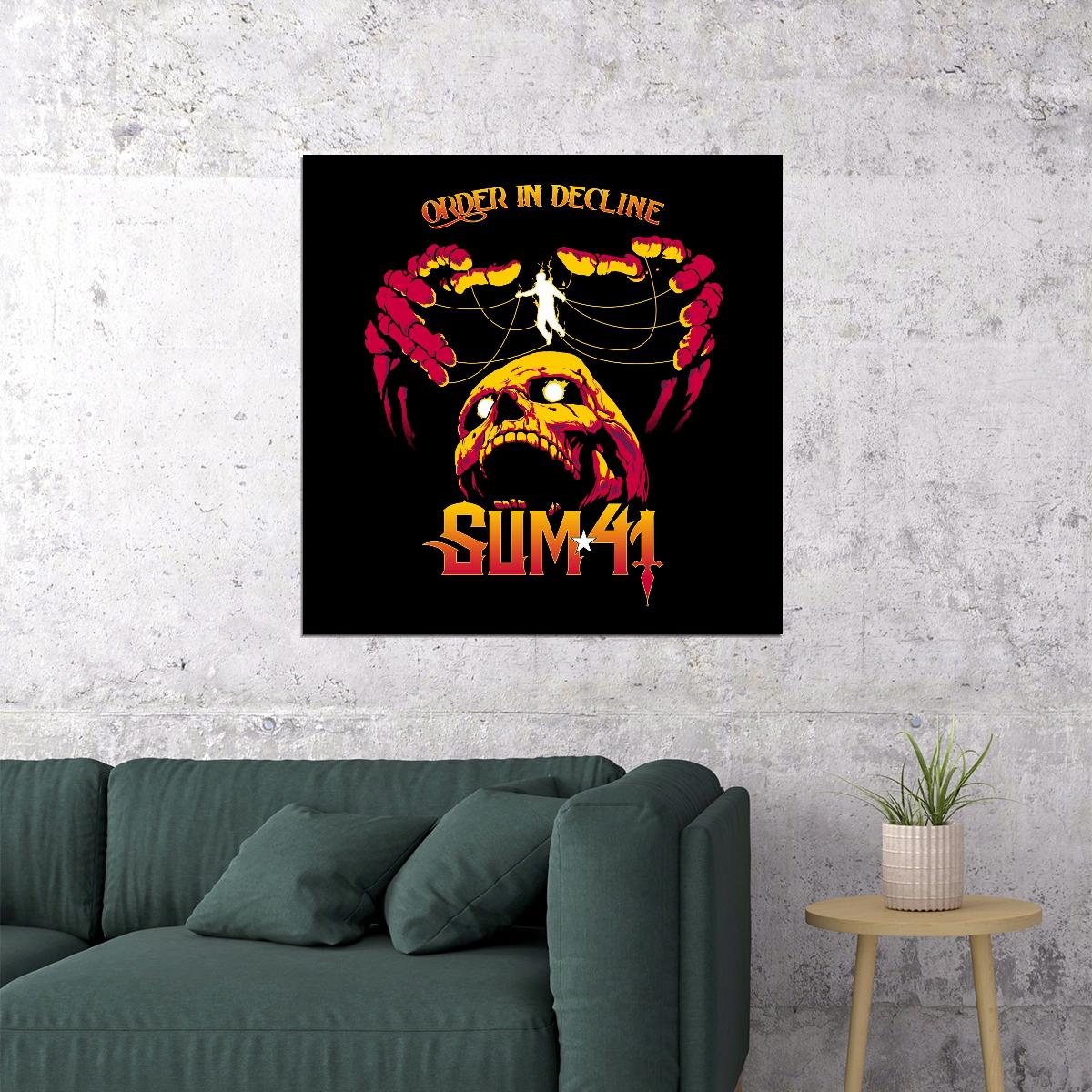Sum 41 All Killer No Filler Album Cover Art Music Poster Iconic Punk Rock Band Print - xonomax