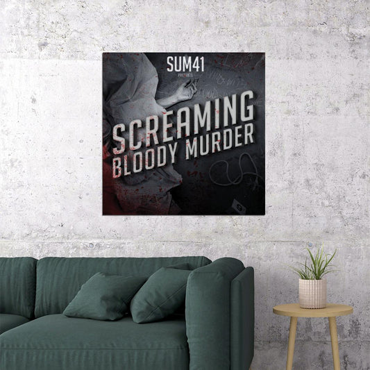 Sum 41 Screaming Bloody Murder Album Cover Art Music Poster Iconic Punk Rock Band Print - xonomax