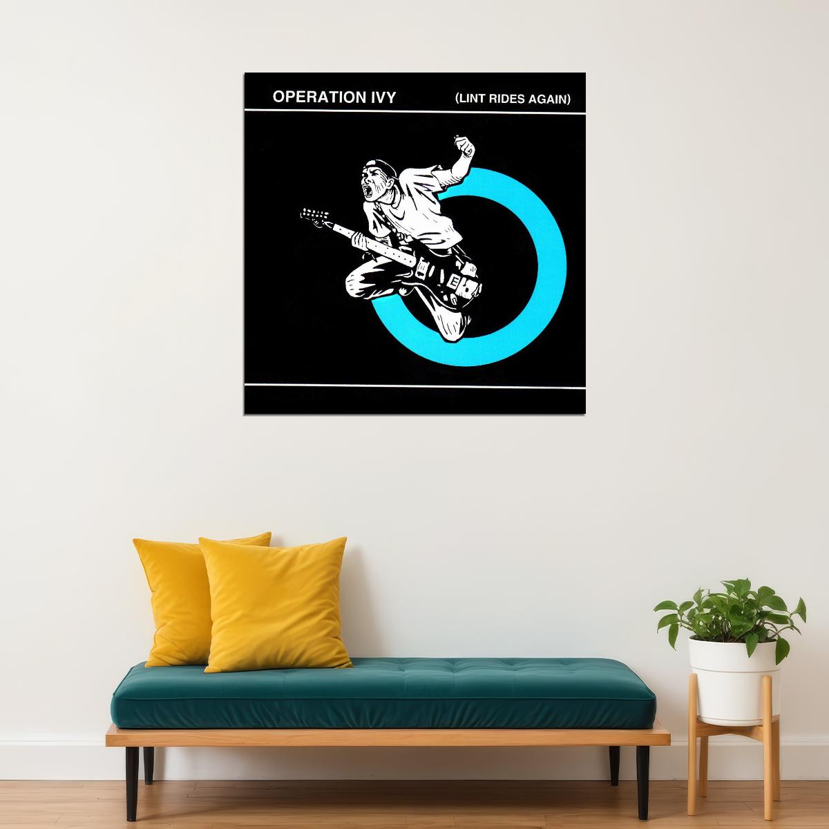 Operation Ivy Lint Rides Again Album Cover Art Punk Music Poster Wall Print - xonomax