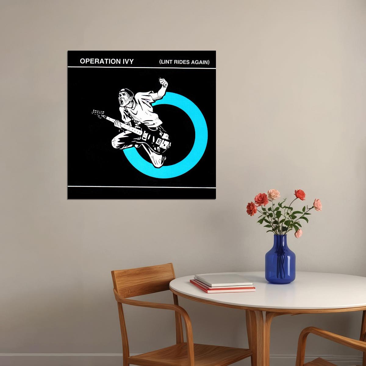 Operation Ivy Lint Rides Again Album Cover Art Punk Music Poster Wall Print - xonomax