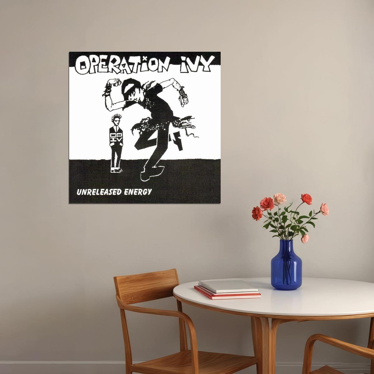 Operation Ivy Unreleased Energy Album Cover Art Punk Music Poster Wall Print - xonomax