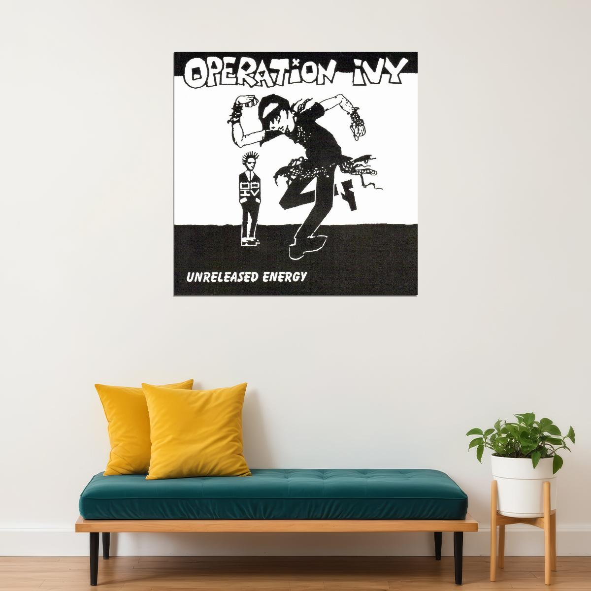 Operation Ivy Unreleased Energy Album Cover Art Punk Music Poster Wall Print - xonomax