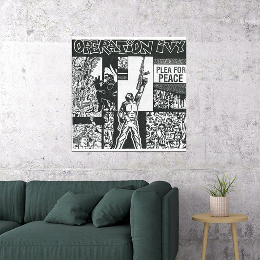 Operation Ivy Plea For Peace Album Cover Art Punk Music Poster Wall Print - xonomax