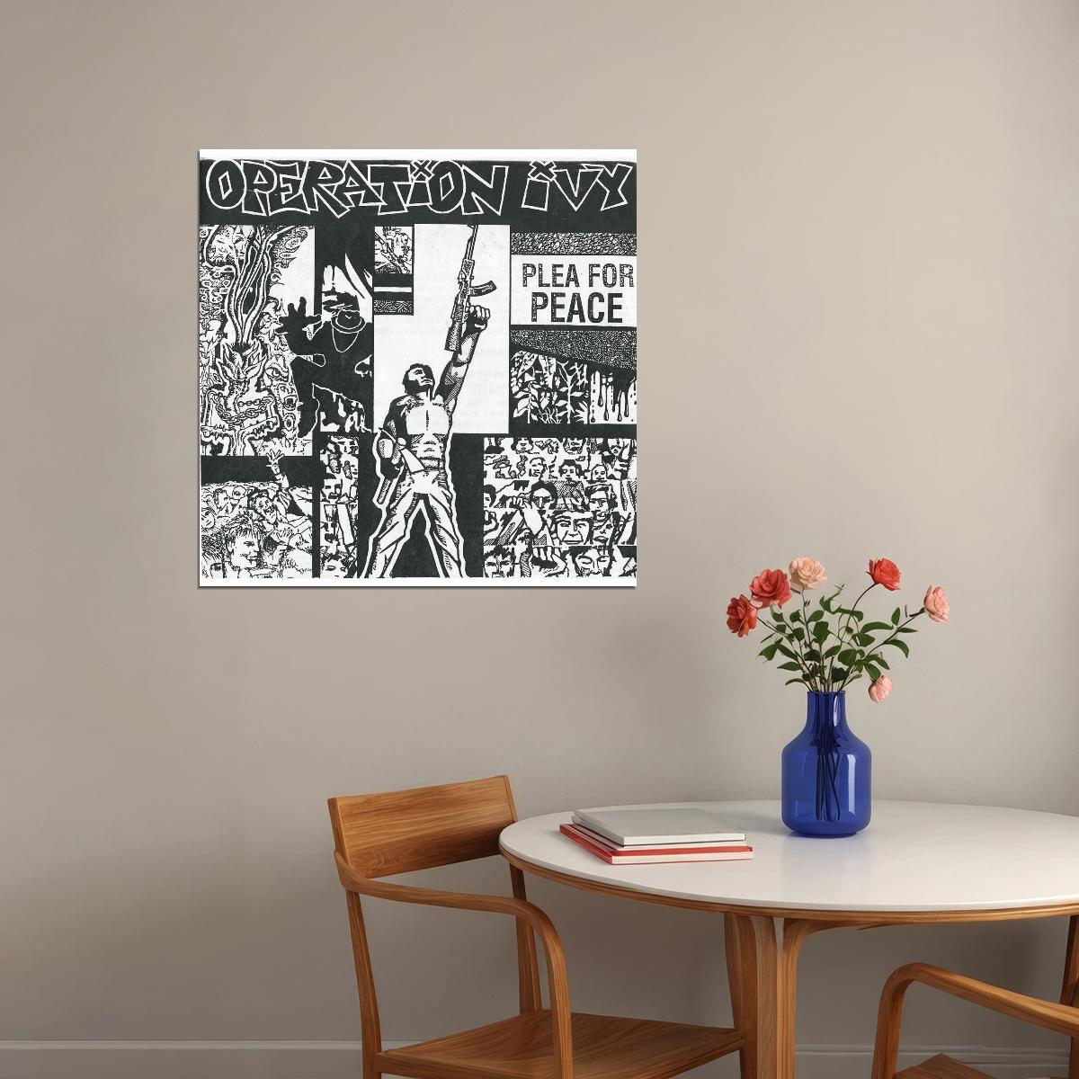 Operation Ivy Plea For Peace Album Cover Art Punk Music Poster Wall Print - xonomax