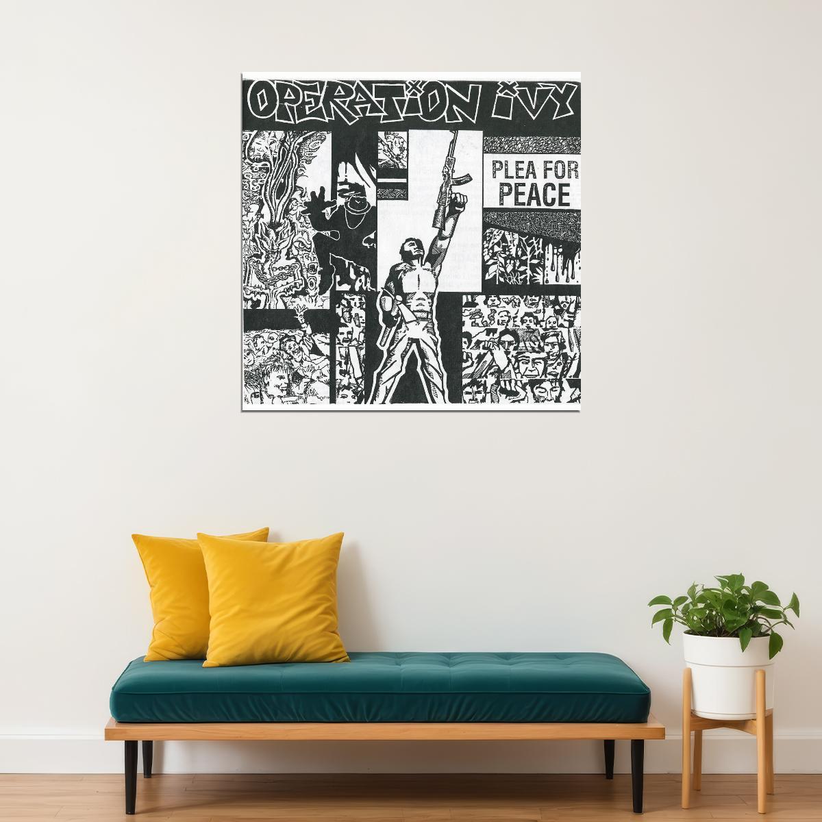 Operation Ivy Plea For Peace Album Cover Art Punk Music Poster Wall Print - xonomax