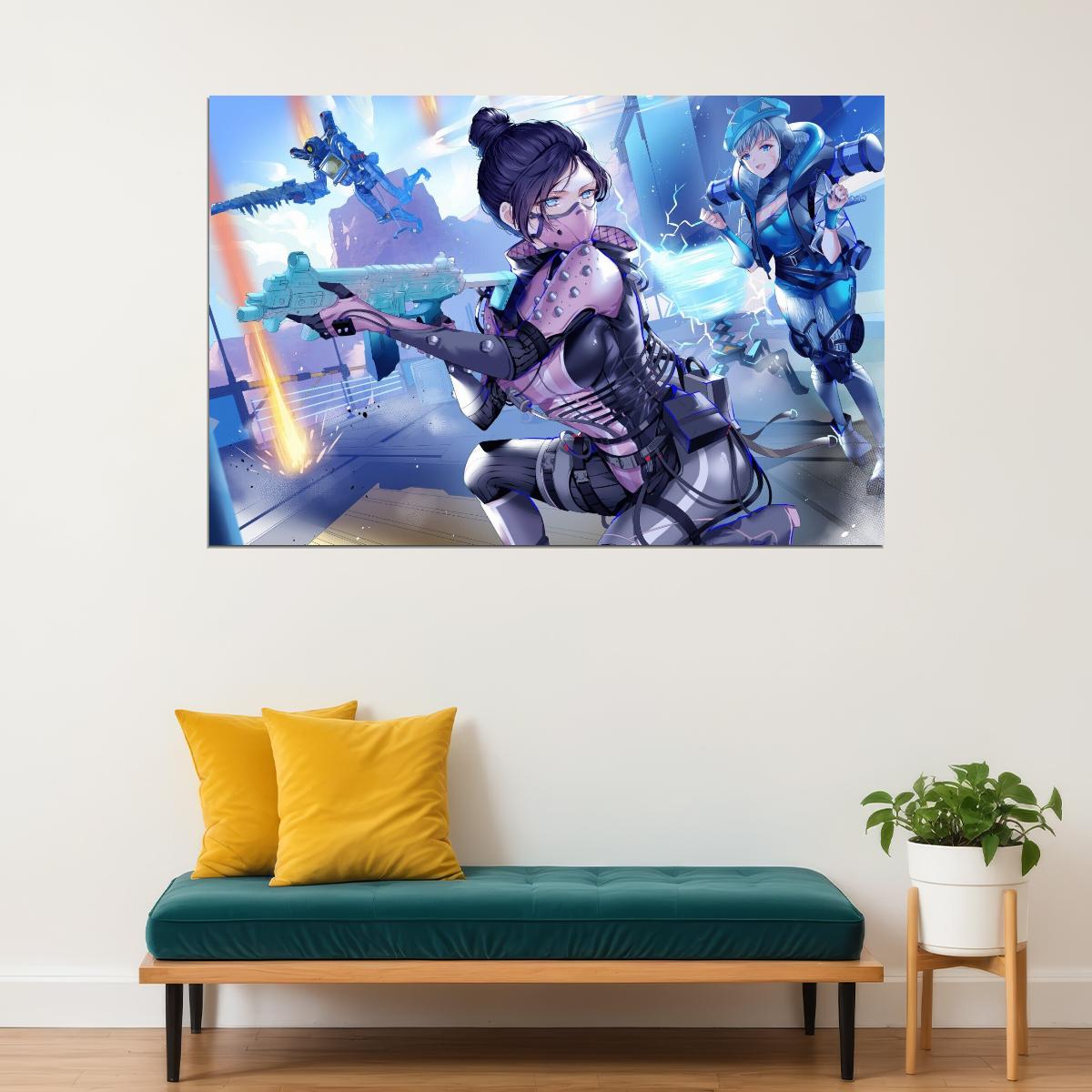 Apex Legends Wraith Video Game Poster Wall Art Battle Royal Gaming Print