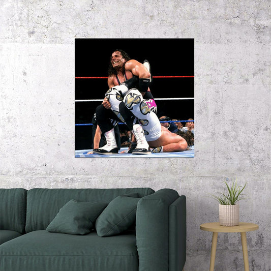 Bret Hart Vs. Shawn Michaels Poster Wwe Wrestling Match Wall Art Sports Entertainment Print - xonomax