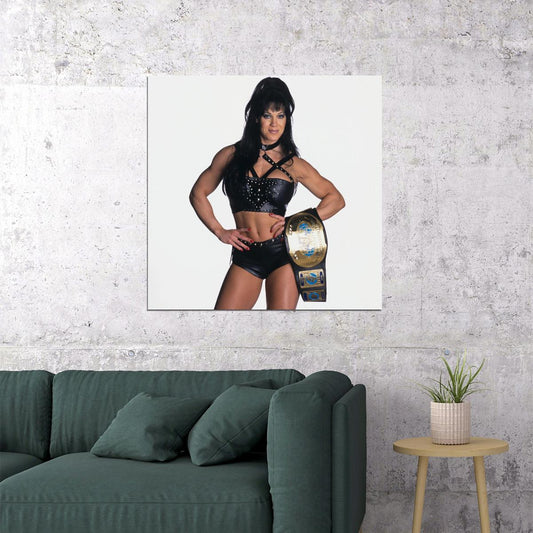 Superstar Chyna Female Wrestling Poster Iconic Wwe Legend Wall Art - xonomax