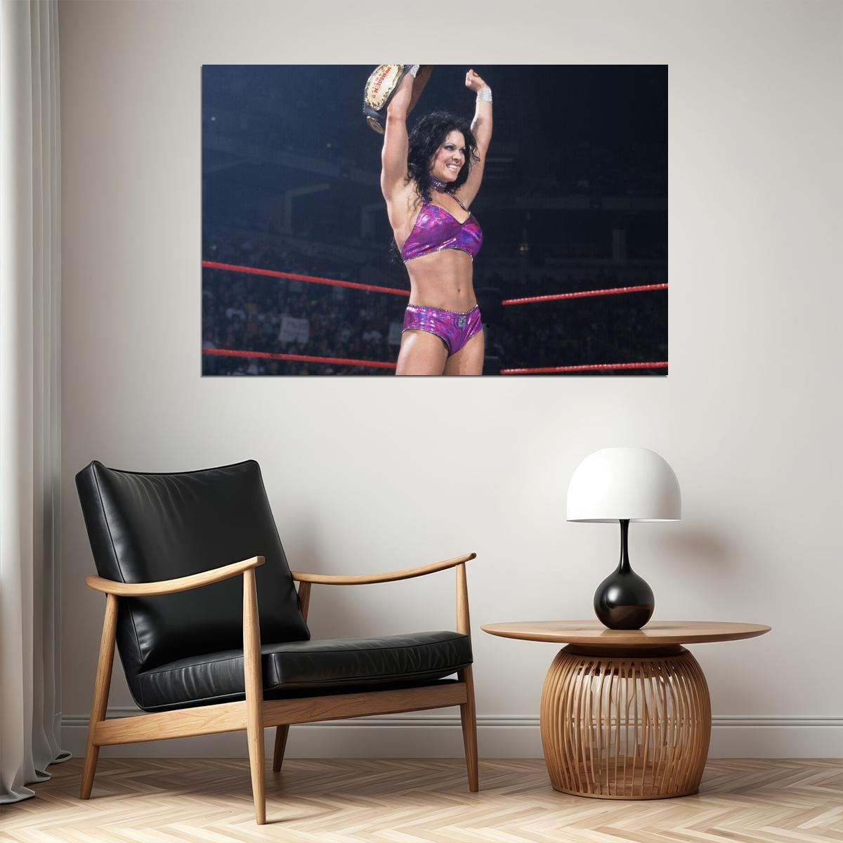 Superstar Chyna Female Wrestling Poster Iconic Wwe Legend Wall Art - xonomax