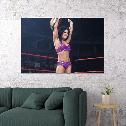 Superstar Chyna Female Wrestling Poster Iconic Wwe Legend Wall Art - xonomax