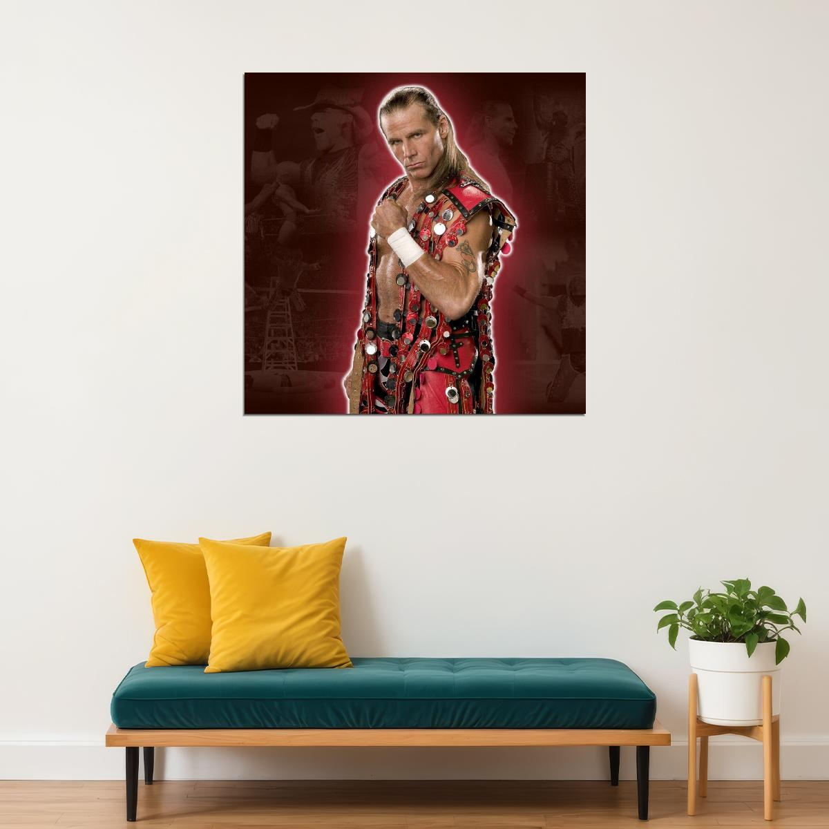 Superstar Shawn Michaels Wrestling Poster Iconic Wwe Legend Wall Art - xonomax
