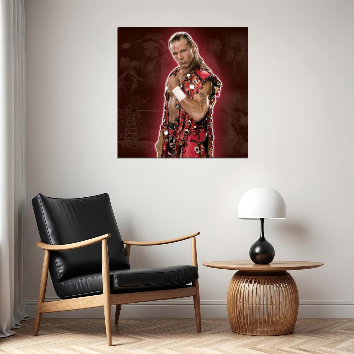 Superstar Shawn Michaels Wrestling Poster Iconic Wwe Legend Wall Art - xonomax