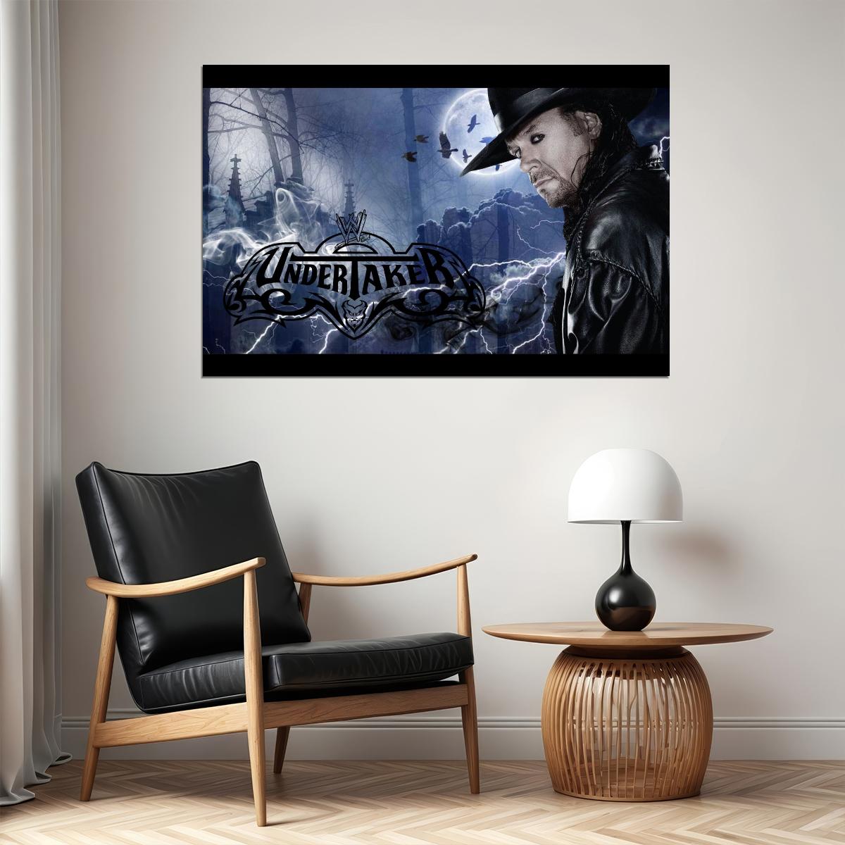 The Undertaker Wwe Wrestling Poster Inspirational Pro Wrestler Art Print - xonomax