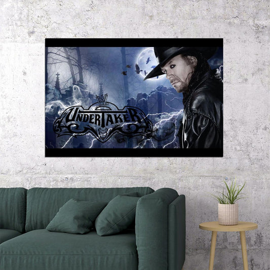 The Undertaker Wwe Wrestling Poster Inspirational Pro Wrestler Art Print - xonomax