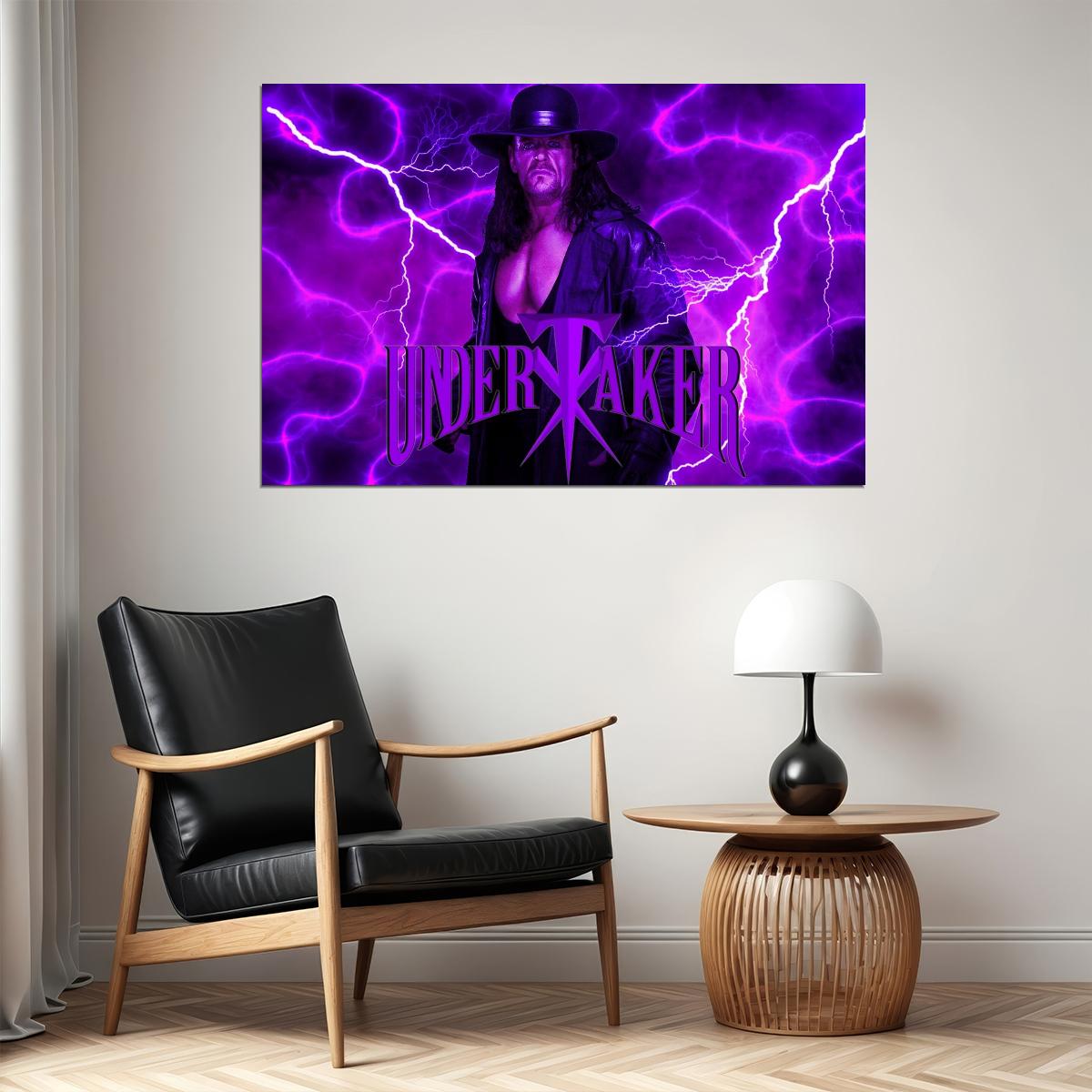 The Undertaker Wwe Wrestling Poster Inspirational Pro Wrestler Art Print - xonomax