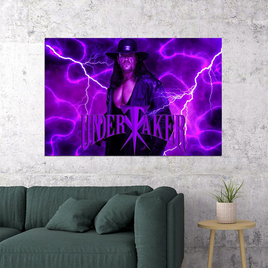 The Undertaker Wwe Wrestling Poster Inspirational Pro Wrestler Art Print - xonomax