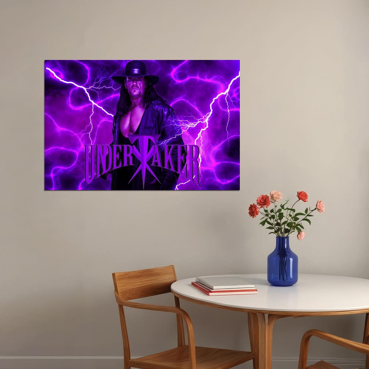 The Undertaker Wwe Wrestling Poster Inspirational Pro Wrestler Art Print - xonomax