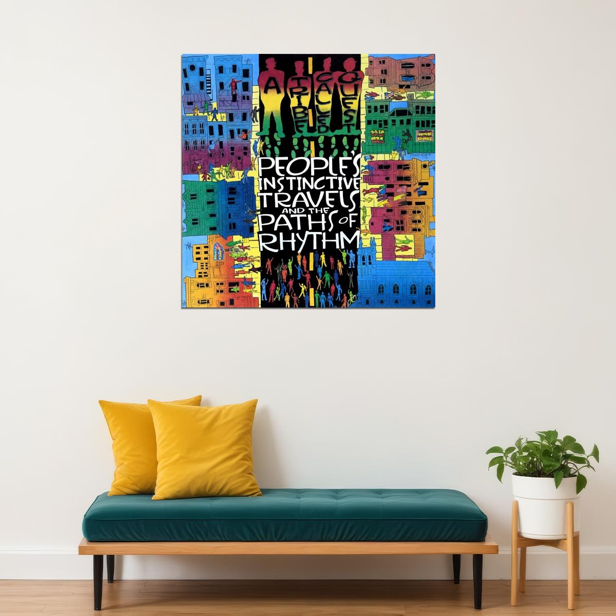 A Tribe Called Quest People's Instinctive Album Cover Art Hip-hop Music Poster Rap Print - xonomax