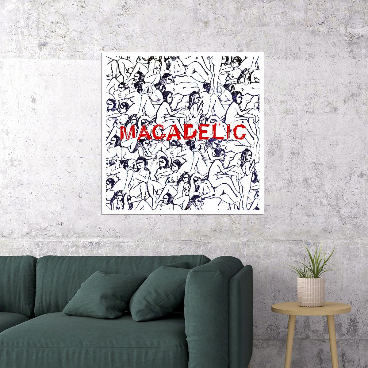 Mac Miller Macadelic Album Cover Art Music Poster Rap Hip-hop - xonomax